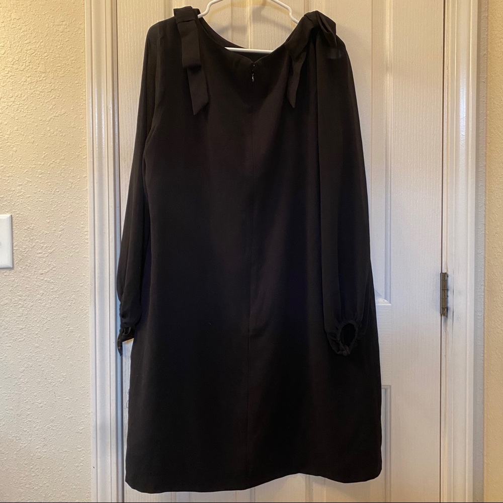 Black shift dress